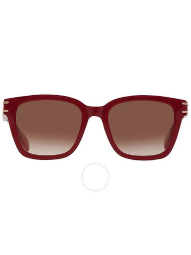 Alexander McQueen Brown Gradient Square Unisex Sunglasses AM0399SA 003 55 - ALEXANDER MCQUEEN - BALAAN 1