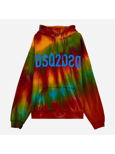 Men s Rainbow Logo Hooded Sweatshirt Multi S74GU0566S25030 - DSQUARED2 - BALAAN 1