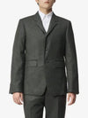 Button Single Breasted Jacket Dark Grey - THOM BROWNE - BALAAN 2