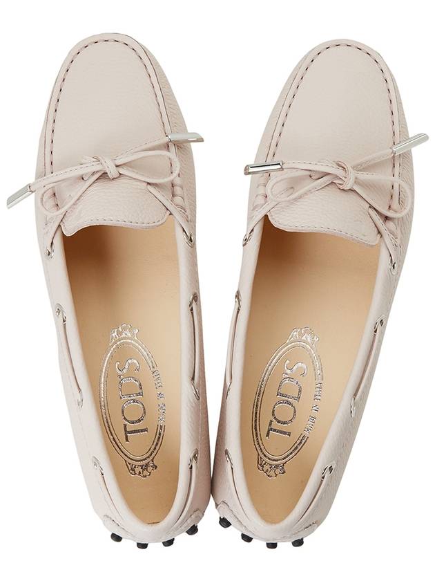 Women's Leather Gommino Driving Shoes Pink - TOD'S - BALAAN.