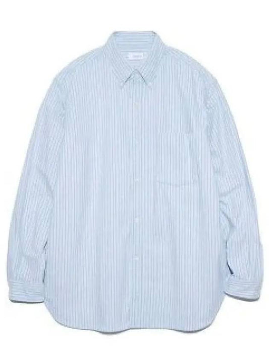 Button Down Striped Wind Long Sleeve Shirt Socks - NANAMICA - BALAAN 1