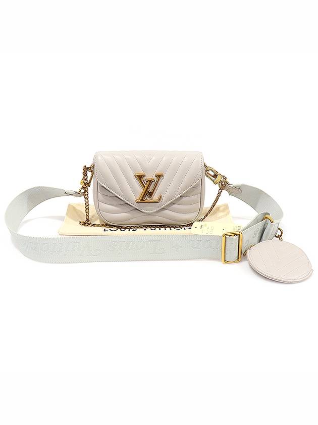 M57864 BRUME Gray Calfskin Vintage Gold New Wave Multi Pochette Cross 2WAY - LOUIS VUITTON - BALAAN 2