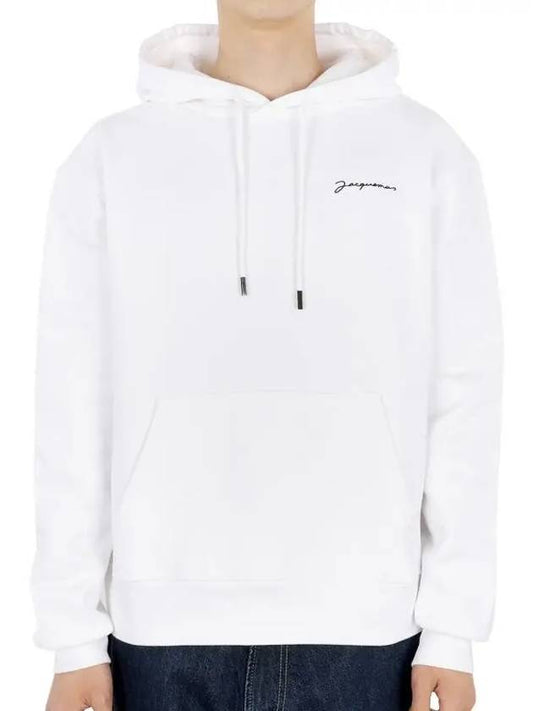 Le Brode Logo Cotton Hoodie White - JACQUEMUS - BALAAN 2