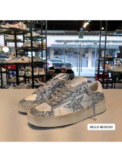 Stardan Glitter Low Top Sneakers Silver - GOLDEN GOOSE - BALAAN 2