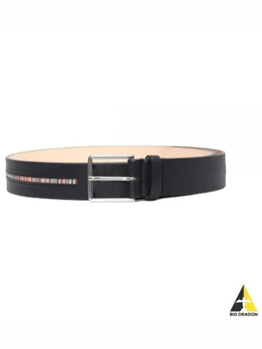 Signature Stripe Trim Belt Black - PAUL SMITH - BALAAN 2