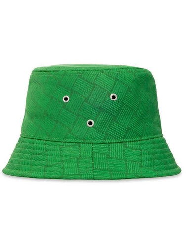 Intrecciato Jacquard Bucket Hat Parakeet - BOTTEGA VENETA - BALAAN 1