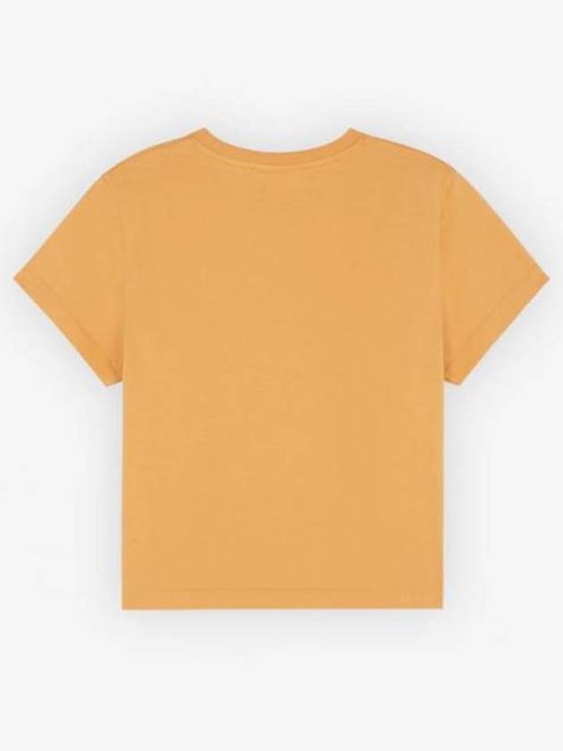 Baby Fox Patch Baby Short Sleeve T-Shirt Orange - MAISON KITSUNE - BALAAN 3