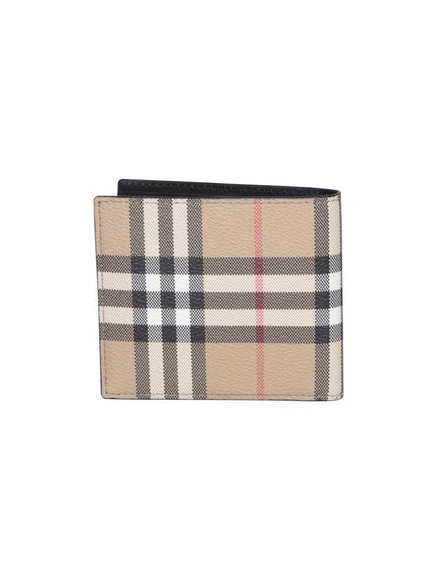 Check Half Wallet Beige - BURBERRY - BALAAN 3