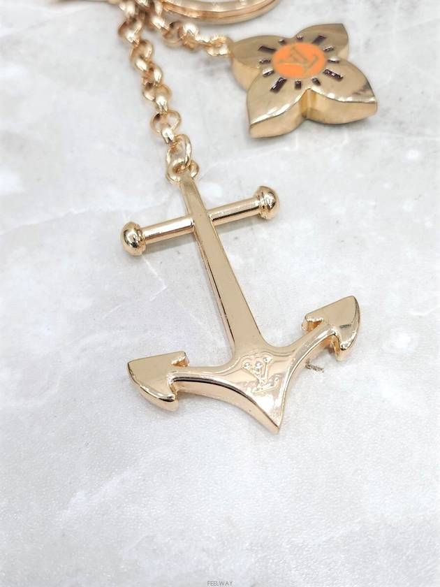 Lux You LV gold metal anchor keyring - LOUIS VUITTON - BALAAN 4