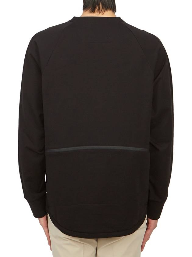 Metropolis Series Stretch Fleece Pocket Sweatshirt Black - CP COMPANY - BALAAN 4