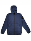 Waffen Patch Zip Up Hoodie Marine Blue - STONE ISLAND - BALAAN 6