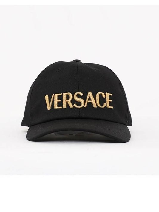 Embroidered Logo Ball Cap Black - VERSACE - BALAAN 2