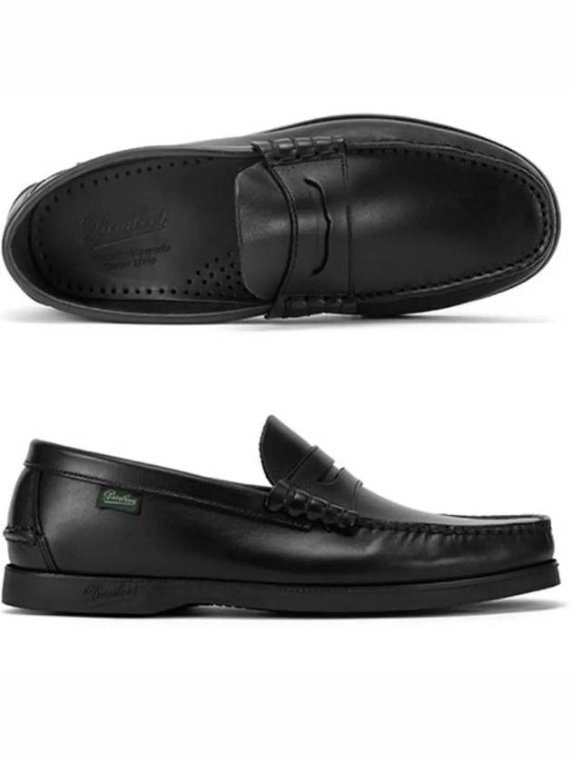 Coraux Leather Loafers Black - PARABOOT - BALAAN 3