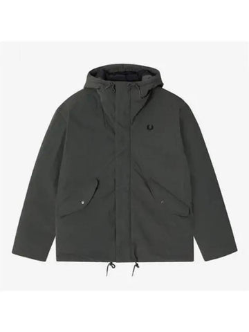 Fred Perry Sport Zip Through Padded Jacket Field Green AFPM2438512 638 - FRED PERRY - BALAAN 1