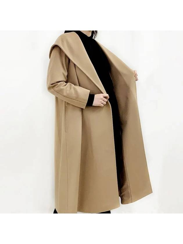 Bdanton Virgin Wool Single Coat Camel - MAX MARA - BALAAN 3