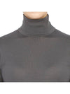 Gigi Short Sleeve Knit Turtleneck Grey - MAX MARA - BALAAN 7