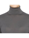 Gigi Short Sleeve Knit Turtleneck Grey - MAX MARA - BALAAN 9