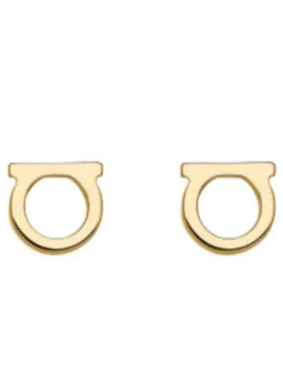 Gancini Small Earrings Gold - SALVATORE FERRAGAMO - BALAAN 2