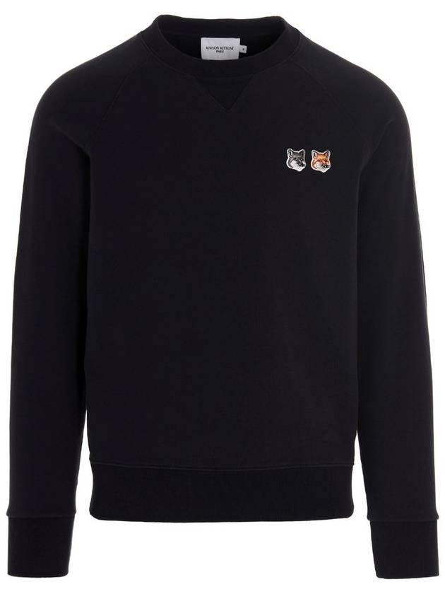 Double Fox Head Patch Classic Sweatshirt Anthracite - MAISON KITSUNE - BALAAN 3