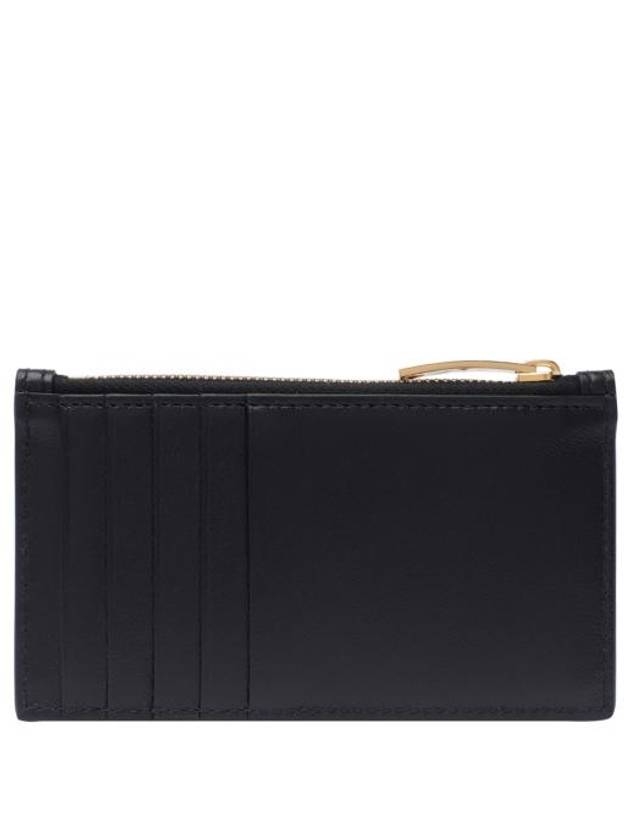 Cassette Intrecciato Zipper Leather Card Wallet Black - BOTTEGA VENETA - BALAAN 3