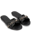 Cagole Flat Slipper Black - BALENCIAGA - BALAAN 4