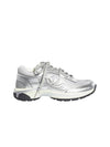 sneakers fabric laminated light gray silver - CHANEL - BALAAN 1