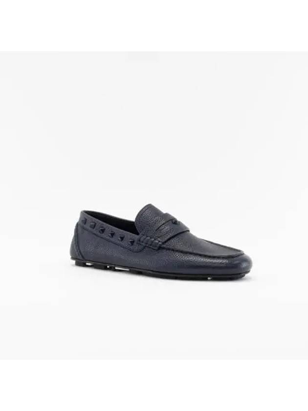 Rockstud Men s Loafers EU Size Navy SY2S0B75WVCM30 - VALENTINO - BALAAN 2