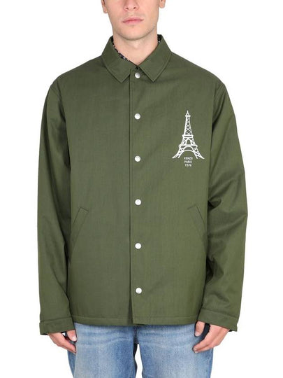 Chest Logo Pocket Long Sleeve Shirt Green - KENZO - BALAAN 2