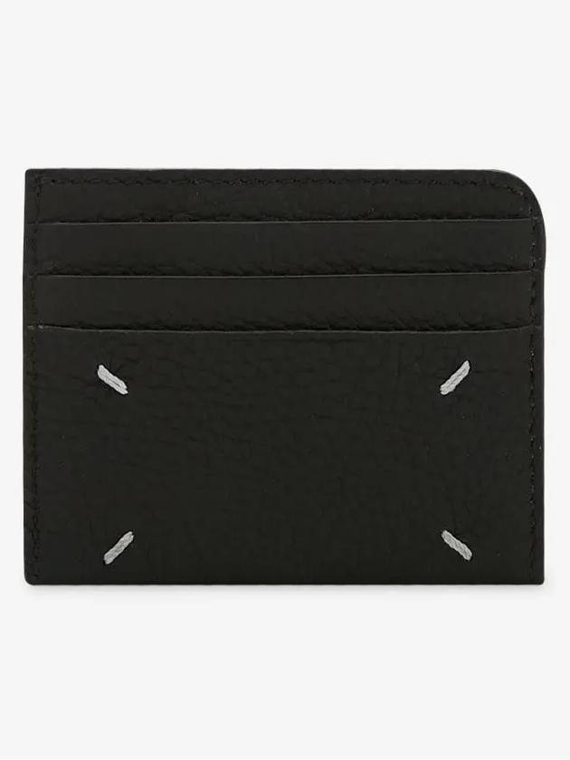 Four Stitch Card Wallet Black - MAISON MARGIELA - BALAAN 3