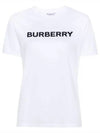 Logo Cotton Short Sleeve T-Shirt White - BURBERRY - BALAAN 2