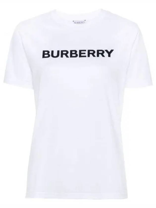 Logo Cotton Short Sleeve T-Shirt White - BURBERRY - BALAAN 2