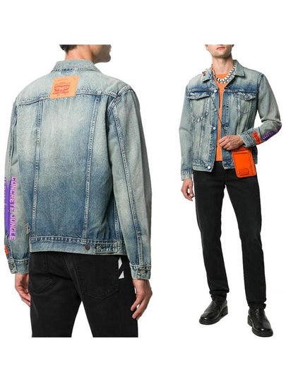 Trucker Denim Jacket Blue - HERON PRESTON - BALAAN 2