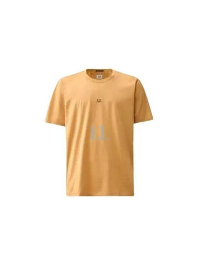 70/2 Mercerized Jersey Logo Short Sleeve T-Shirt Orange - CP COMPANY - BALAAN 2