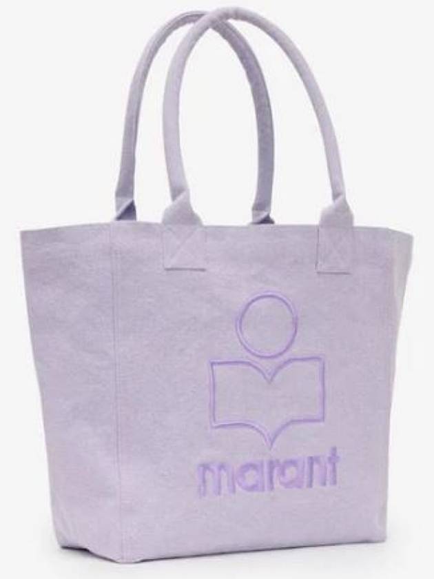 Yenky Embroidered Logo Small Tote Bag Lilac - ISABEL MARANT - BALAAN 4