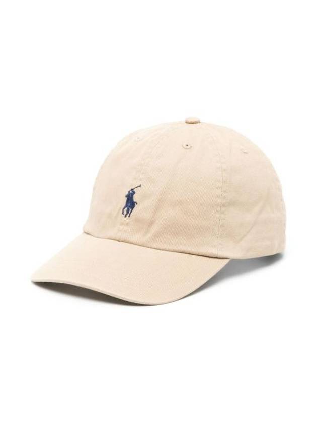 Kids Embroidered Logo Cap Hat Khaki - POLO RALPH LAUREN - BALAAN 1