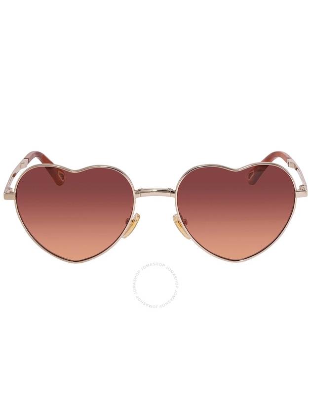 Chloe Milane Red Gradient Heart Ladies Sunglasses CH0071S 003 59 - CHLOE - BALAAN 1