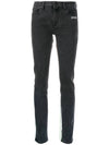 graphic thread slim fit jeans - OFF WHITE - BALAAN 7