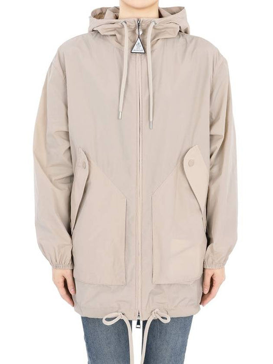 Montclair Women s MELIA Windbreaker Long Jacket Beige 1A00092 597JT 268 - MONCLER - BALAAN 1