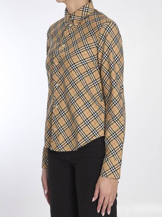 Check Cotton Shirt - BURBERRY - BALAAN 2