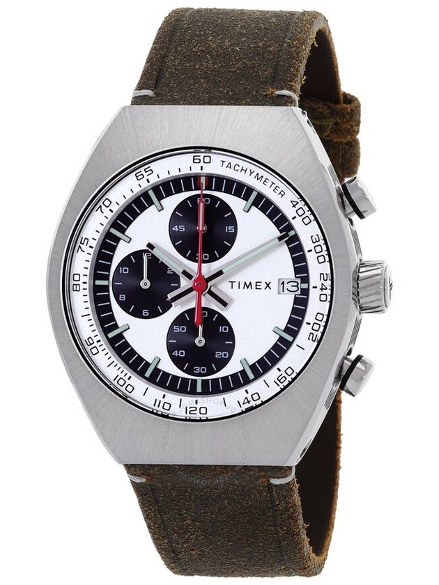 Timex Legacy Tonneau Chronograph Quartz Silver Dial Men's Watch TW2W50100 - TIMEX - BALAAN 1