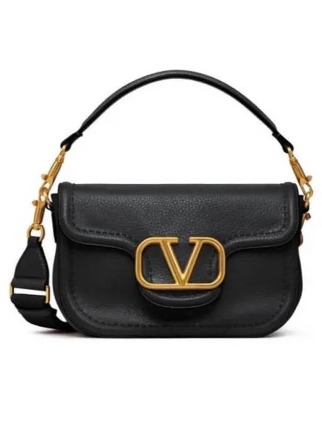 Alltime Soft Grain Calfskin Shoulder Bag Black - VALENTINO - BALAAN 2