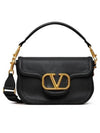 Alltime Soft Grain Calfskin Shoulder Bag Black - VALENTINO - BALAAN 1