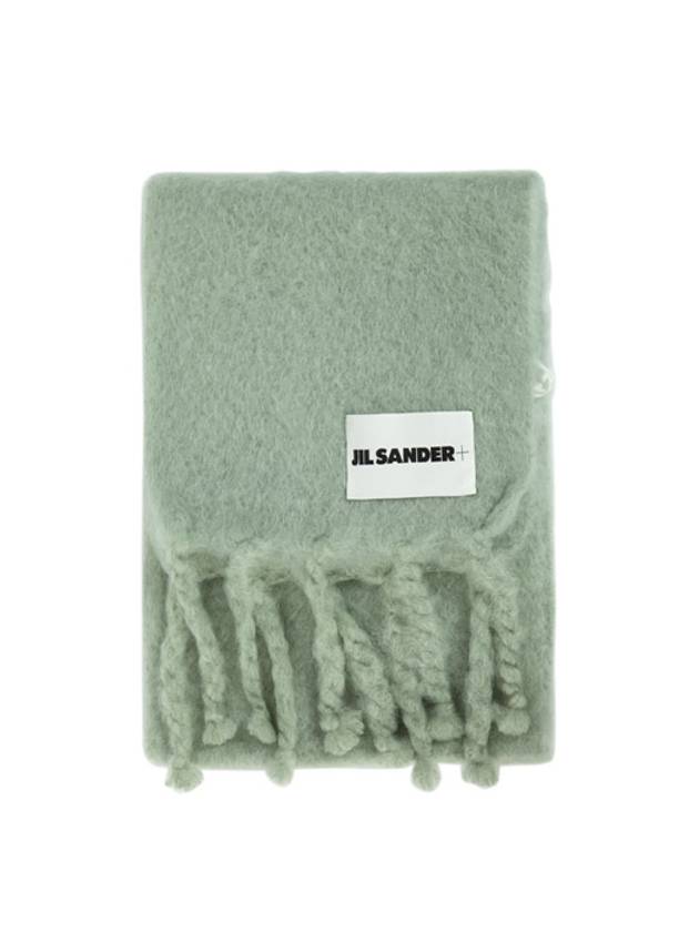 Logo Label Plain Muffler Green - JIL SANDER - BALAAN 2