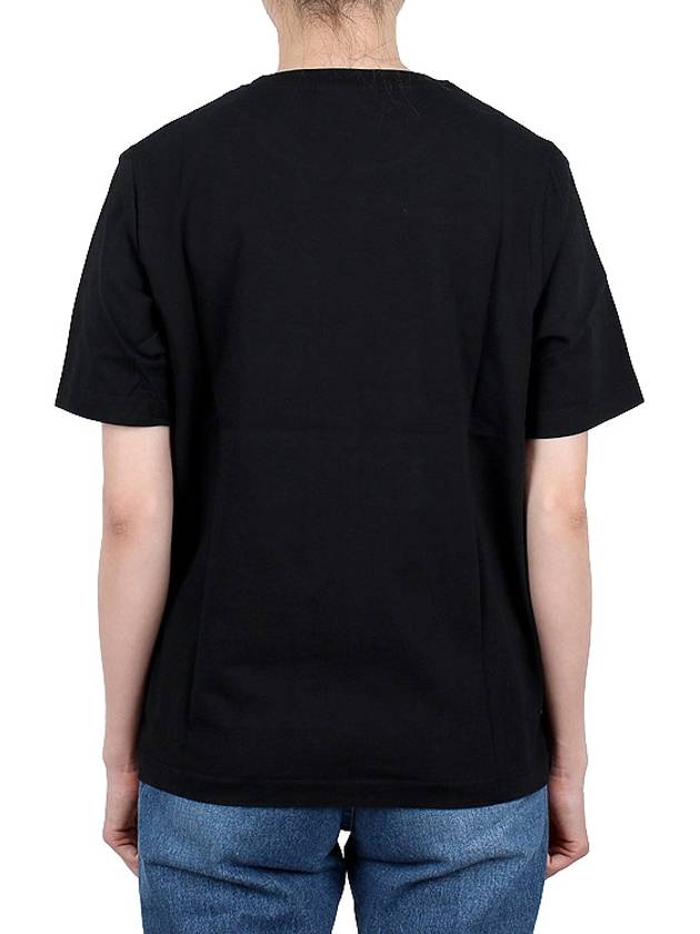 Speedy Fox Patch Comfort Short Sleeve T-Shirt Black - MAISON KITSUNE - BALAAN 5