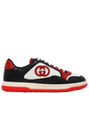 Mac80 Interlocking G Low Top Sneakers Red Black - GUCCI - BALAAN 1