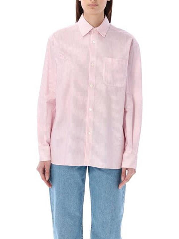 Sela Stripe Shirt Pink - A.P.C. - BALAAN 1