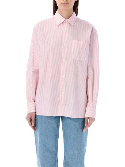 Sela Stripe Shirt Pink - A.P.C. - BALAAN 1