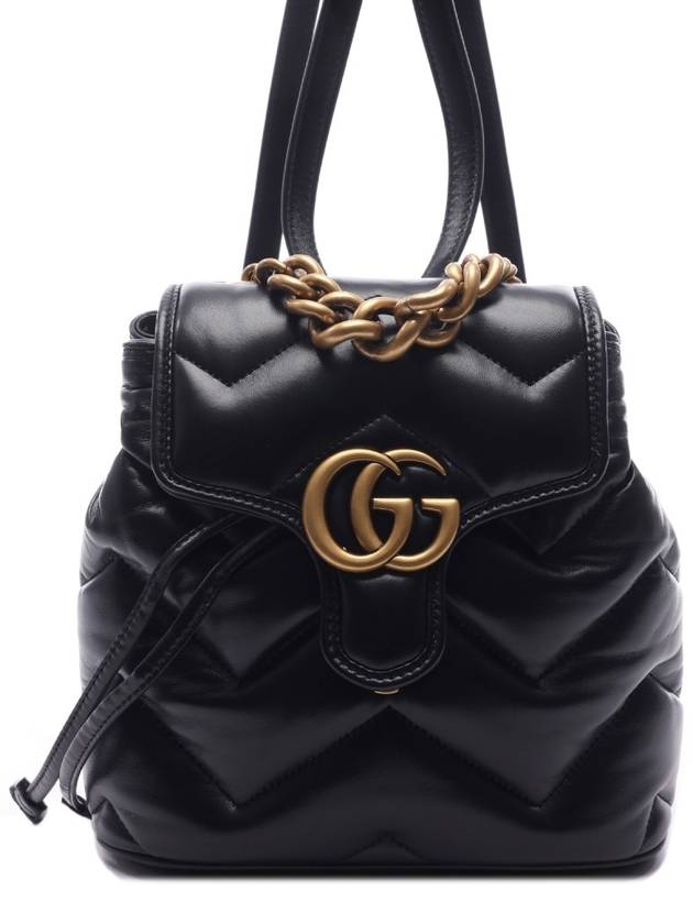 GG Marmont Matelasse Backpack Black - GUCCI - BALAAN 3