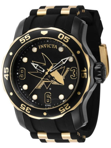 Invicta NHL San Jose Sharks Quartz Black Dial Men's Watch 42318 - INVICTA - BALAAN 1