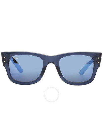 Mega Wayfarer Sunglasses Transparent Dark Blue - RAY-BAN - BALAAN 2